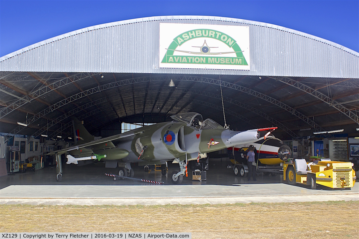 XZ129, 1976 Hawker Siddeley Harrier GR.3 C/N 712188, At Ashburton , South Island , New Zealand