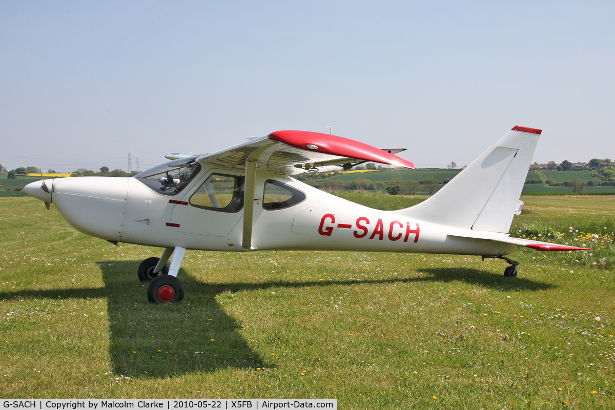 G-SACH, 2002 Stoddard-Hamilton Glastar C/N PFA 295-13088, Stoddard-Hamilton Glastar, Fishbburn Airfield, May 2010.