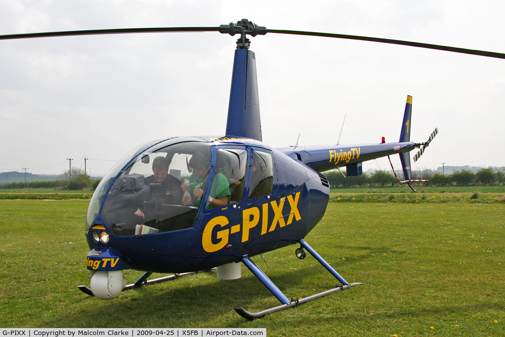 G-PIXX, 2004 Robinson R44 Raven II C/N 10263, Robinson R44 II, Fishburn Airfield, April 2009.