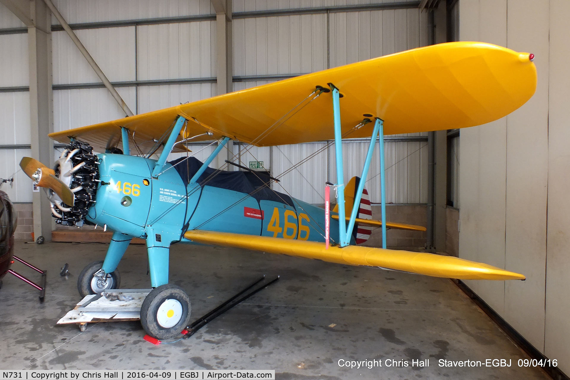 N731, 1937 Boeing A75 C/N 75-045, Staverton resident