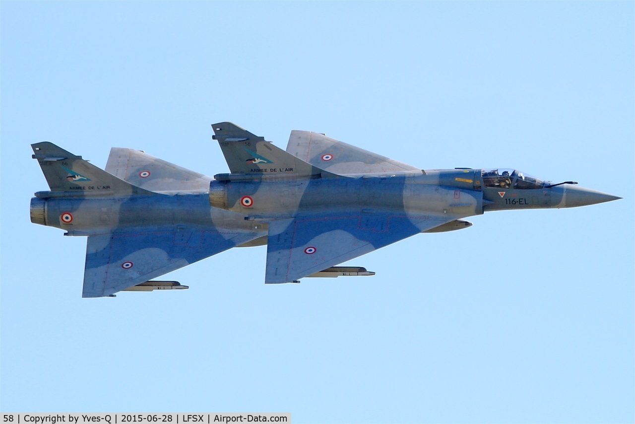 58, Dassault Mirage 2000-5F C/N 260, Dassault Mirage 2000-5F (116-EL), On display, Luxeuil-St Sauveur Air Base 116(LFSX) Open day 2015