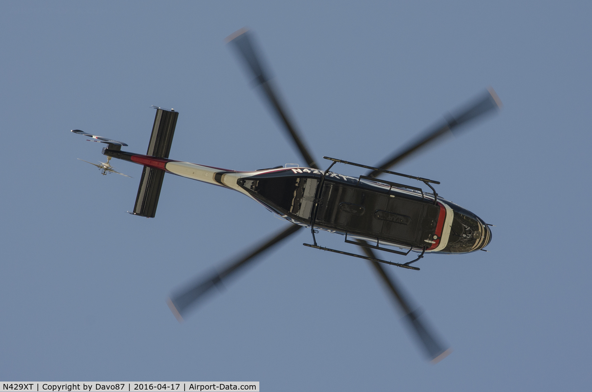 N429XT, Bell 429 GlobalRanger C/N 57180, Photographed flying over Bristol Motor Speedway the weekend of the April 17th Food City 500 NASCAR race.