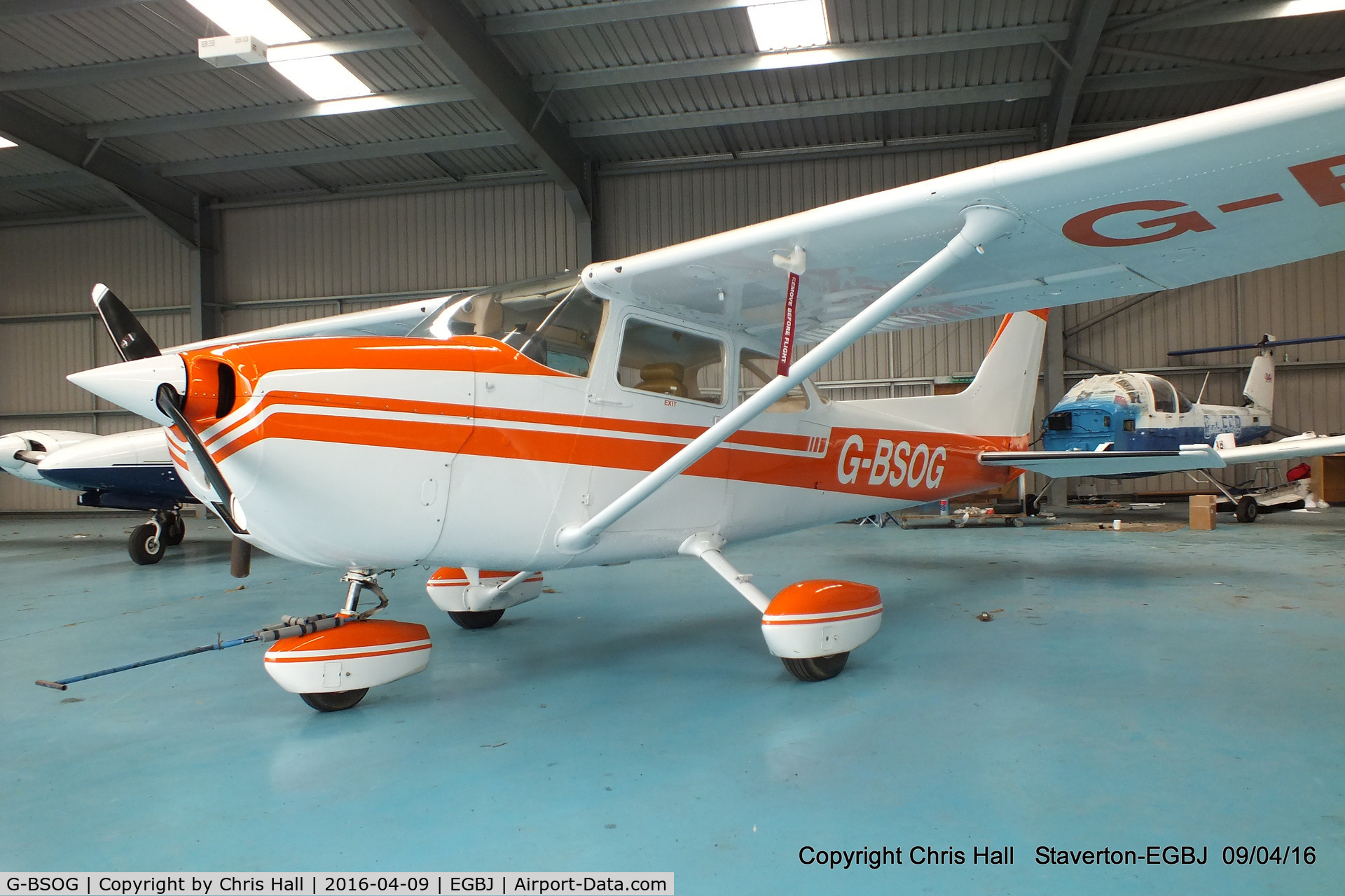 G-BSOG, 1974 Cessna 172M C/N 172-63636, at Staverton