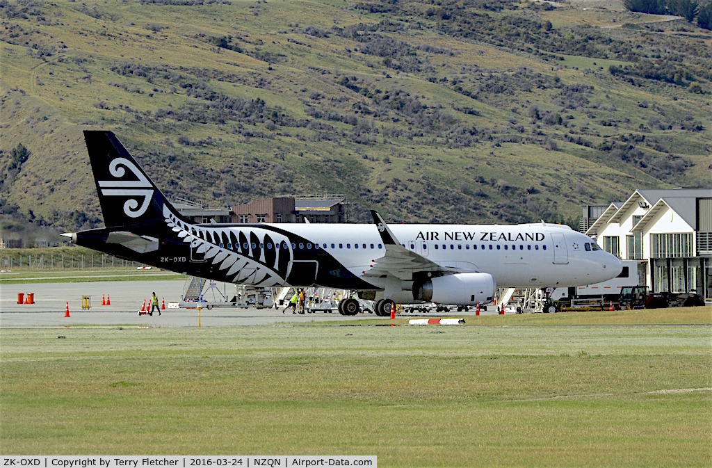 ZK-OXD, 2014 Airbus A320-232 C/N 5962, Air NZ Airbus at Queenstown