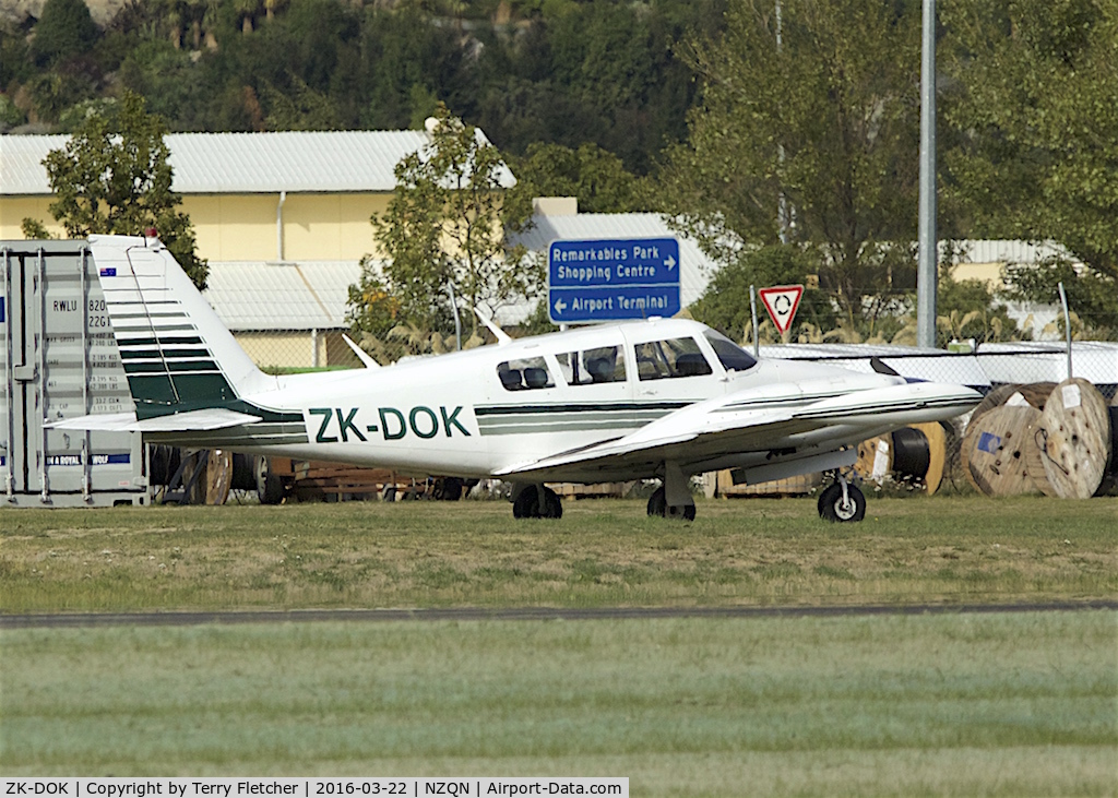 ZK-DOK, Piper PA-30 Twin Comanche C/N 30-1735, At Queenstown