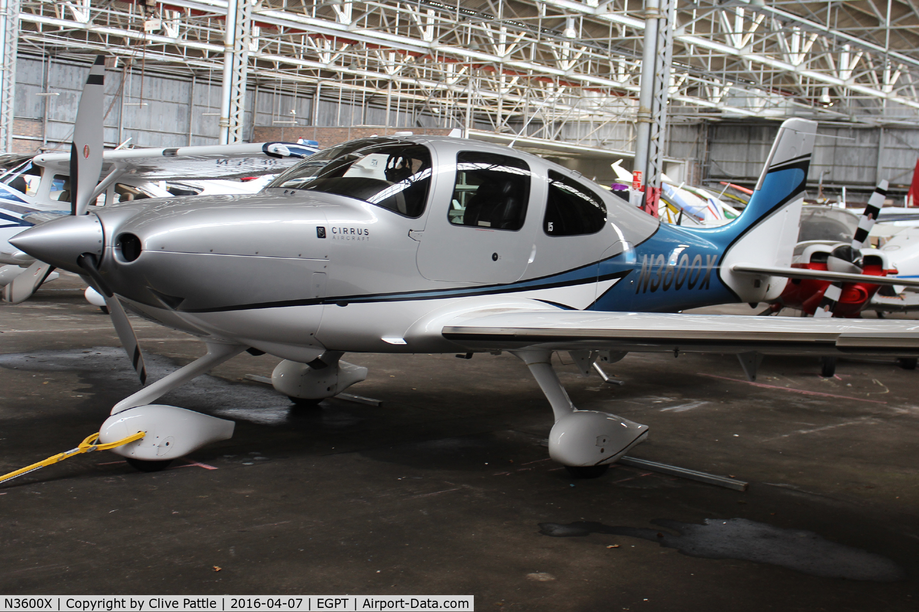N3600X, 2013 Cirrus SR22T C/N 0491, Hangared at Perth EGPT