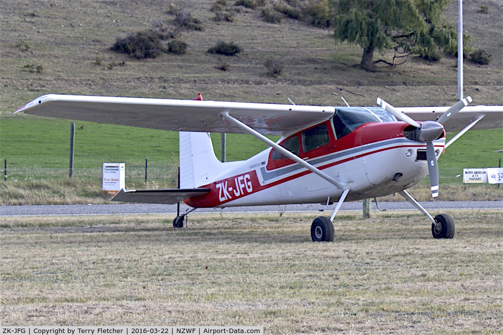 ZK-JFG, 1976 Cessna 180K Skywagon C/N 18052773, At Wanaka