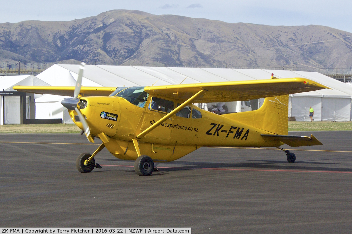 ZK-FMA, Cessna A185F Skywagon 185 C/N 18503513, At Wanaka