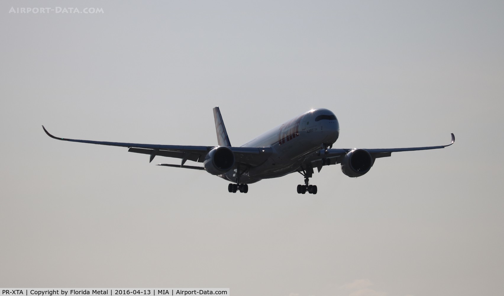 PR-XTA, 2015 Airbus A350-941 C/N 024, TAM A350