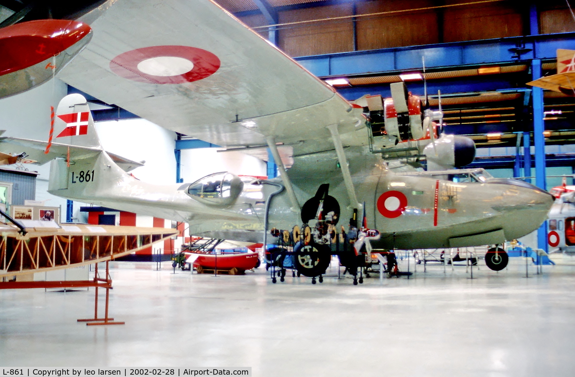 L-861, Consolidated PBY-6A Catalina C/N 2105, Danmarks Tekniske Museum , Helsingør
28.2.02
