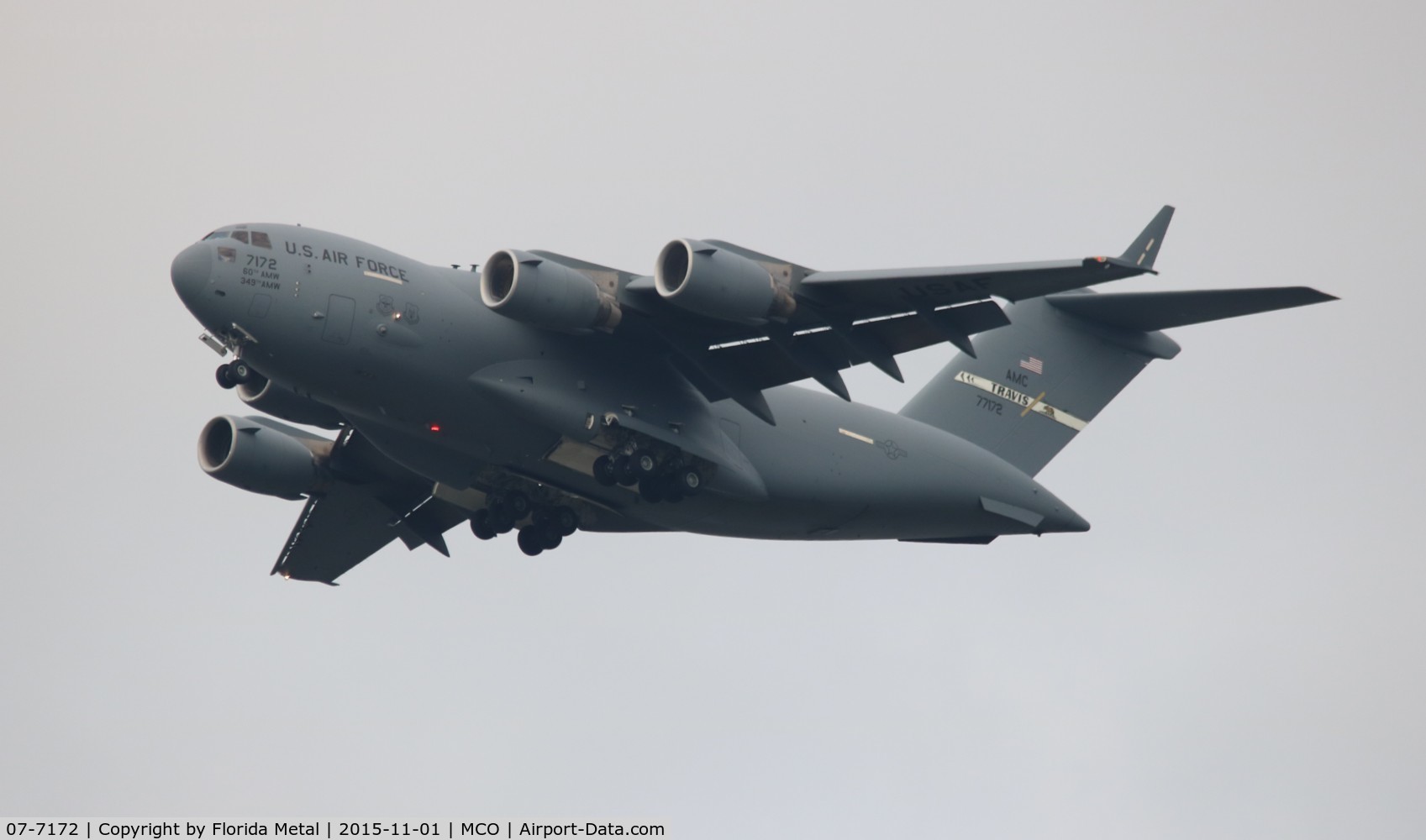 07-7172, 2007 Boeing C-17A Globemaster III C/N P-172, C-17A