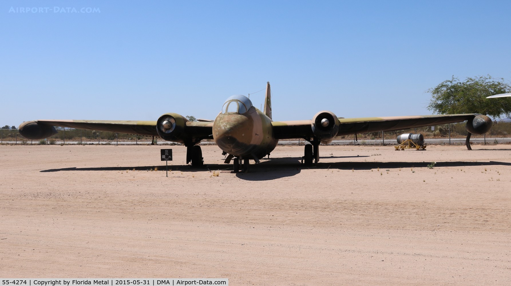 55-4274, Martin B-57E Canberra C/N 376, B-57E