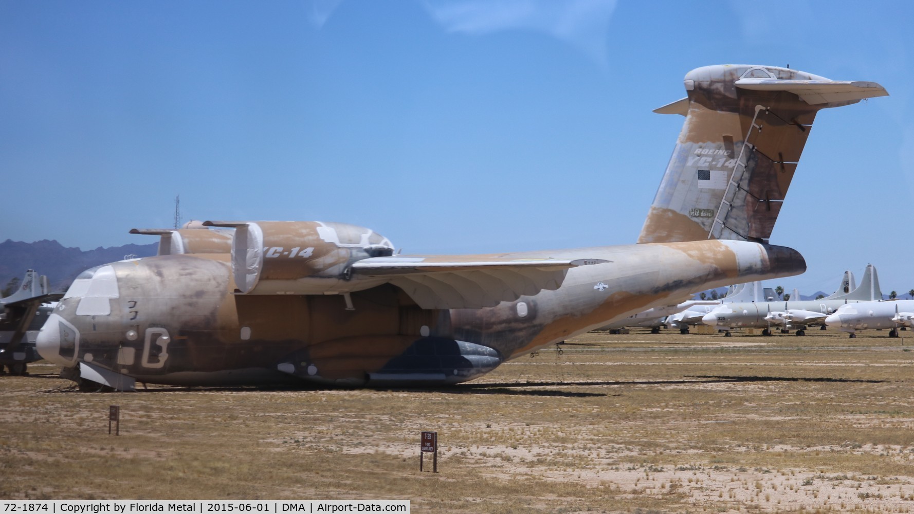 72-1874, Boeing YC-14A-BN C/N P2, YC-14A