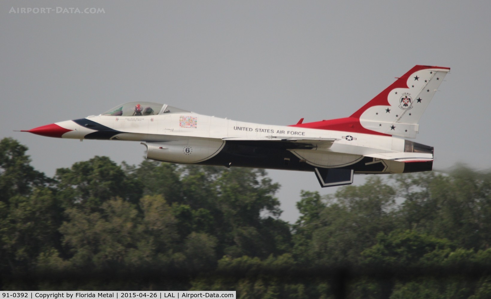 91-0392, 1993 General Dynamics F-16C Fighting Falcon C/N CC-90, Thunderbirds