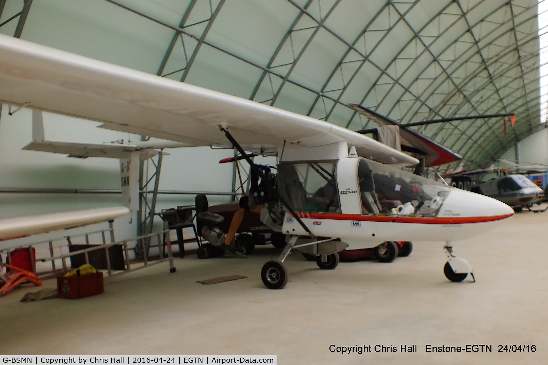 G-BSMN, 1990 CFM Streak Shadow C/N PFA 161-11656, at Enstone airfield