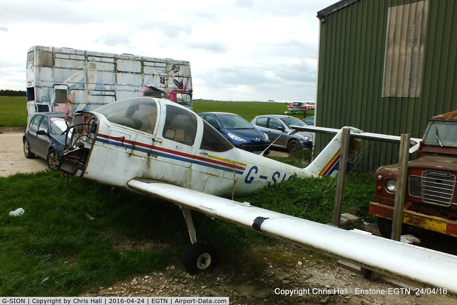 G-SION, 1981 Piper PA-38-112 Tomahawk Tomahawk C/N 38-81A0146, at Enstone airfield