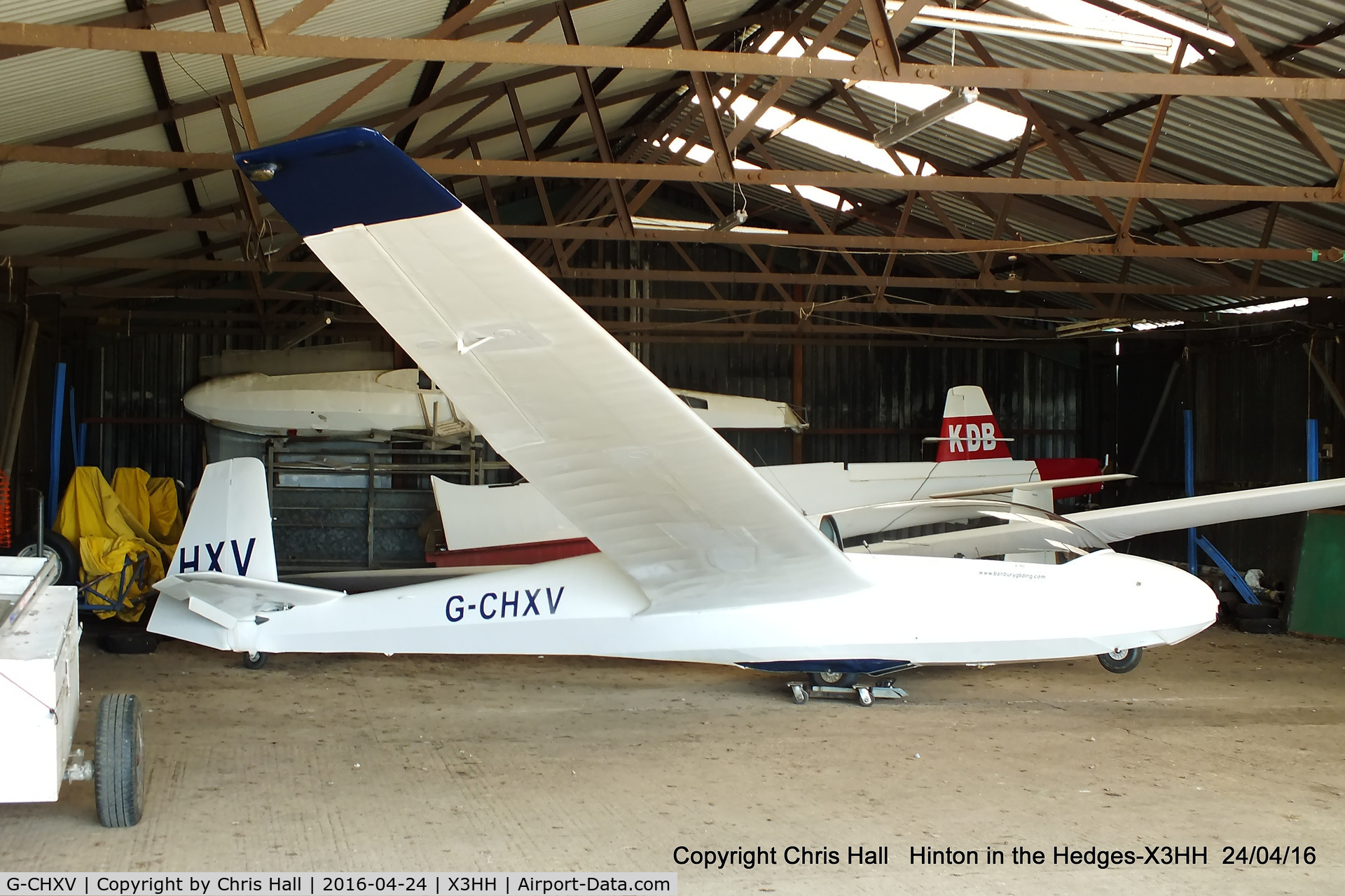 G-CHXV, 1968 Schleicher ASK-13 C/N 13080, at Hinton in the Hedges