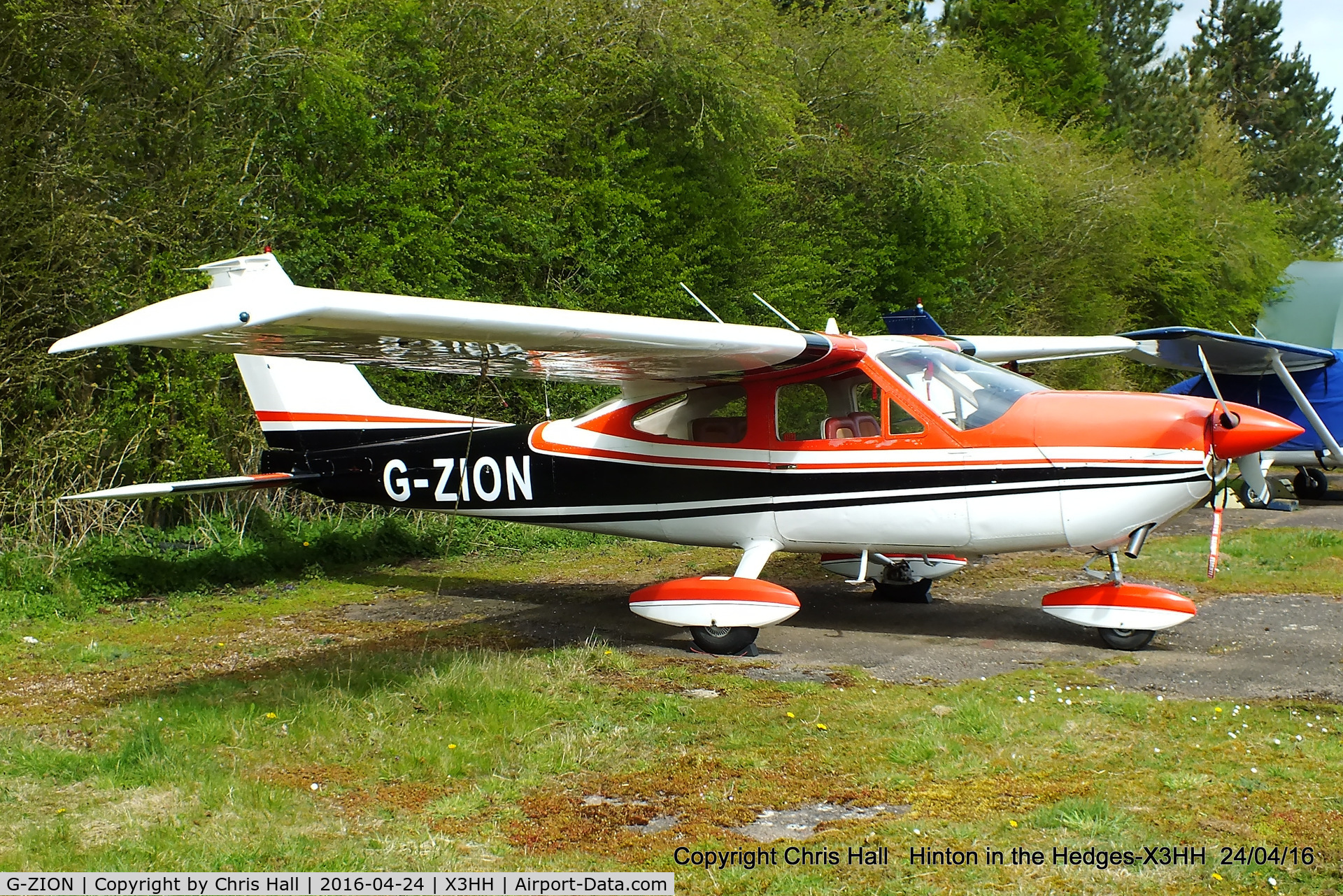 G-ZION, 1972 Cessna 177B Cardinal C/N 17701690, at Hinton in the Hedges