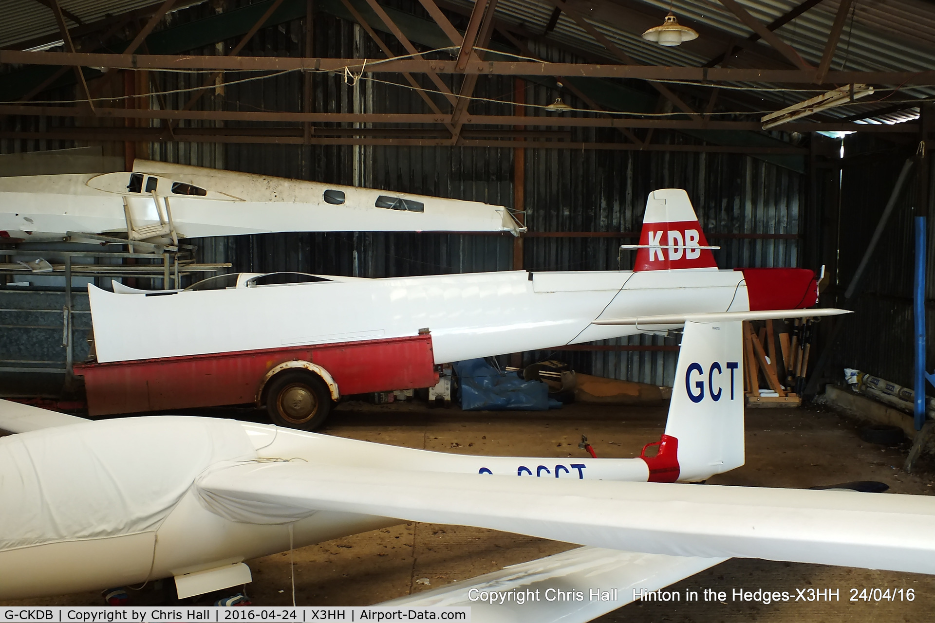 G-CKDB, 1965 Schleicher Ka-6CR Rhonsegler C/N 6431, at Hinton in the Hedges