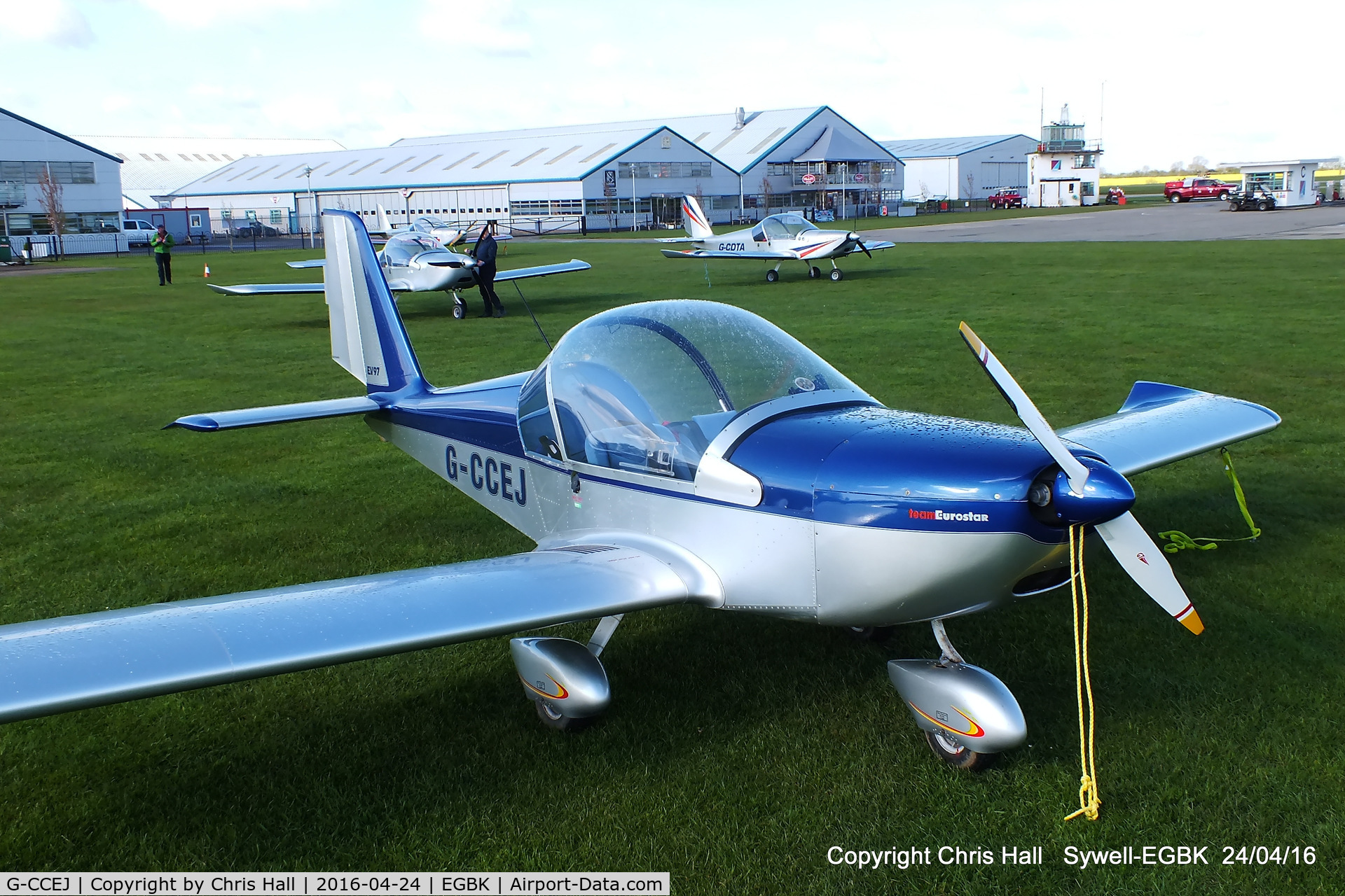 G-CCEJ, 2003 Aerotechnik EV-97 Eurostar C/N PFA 315-14011, at the EV-97 flyin at Sywell