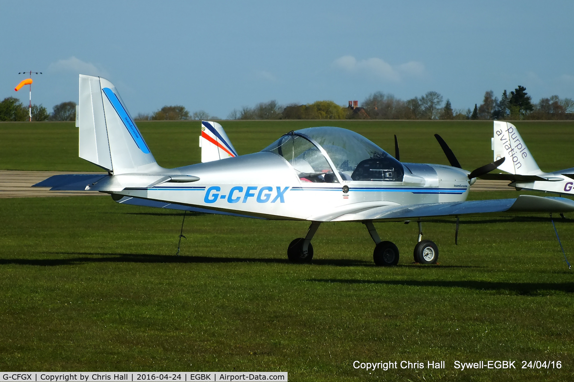 G-CFGX, 2008 Cosmik EV-97 TeamEurostar UK C/N 3212, at the EV-97 flyin at Sywell