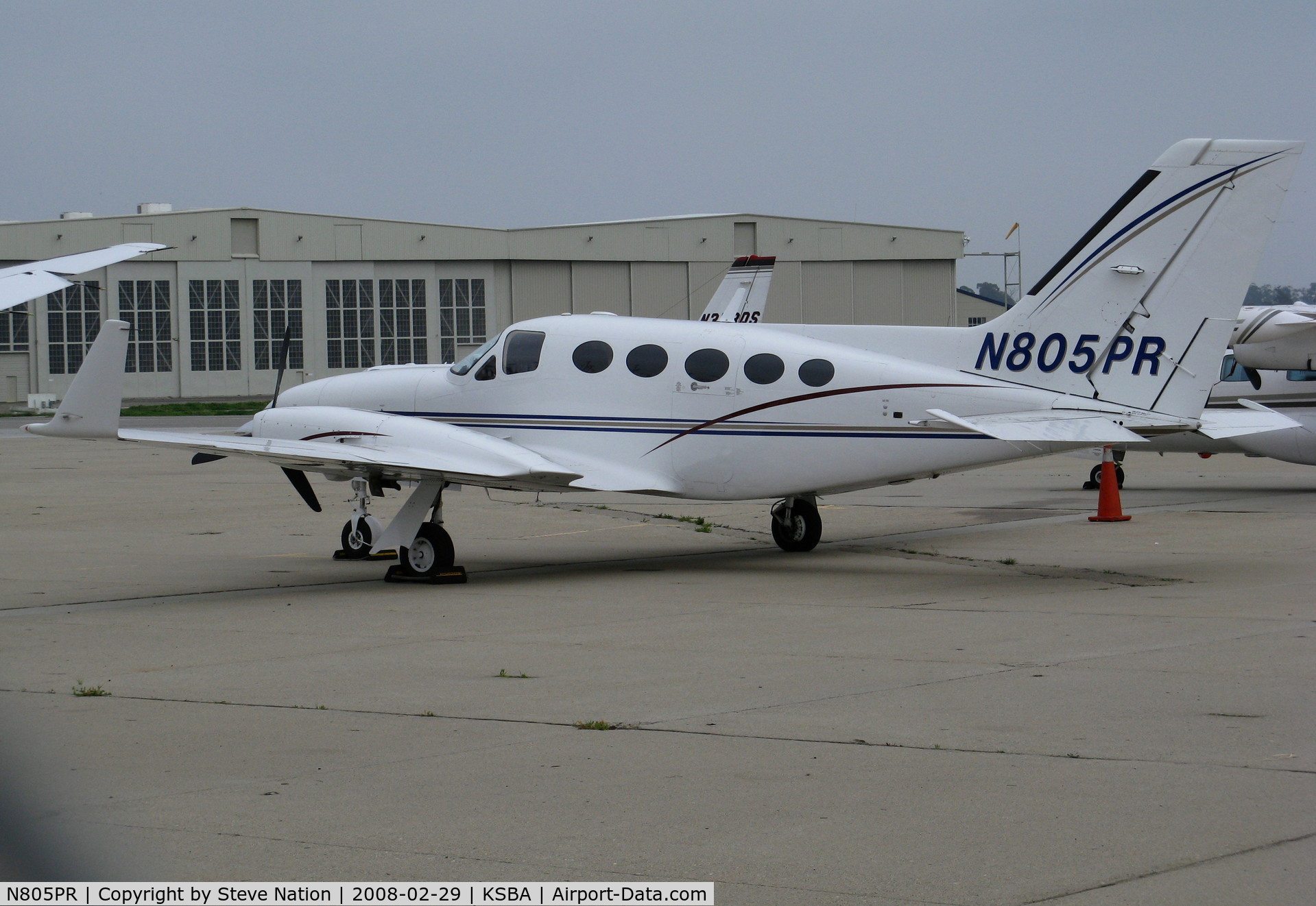 N805PR, 1985 Cessna 414A Chancellor C/N 414A1206, 1985 Cessna 414A with winglets @ Santa Barbara Municipal Airport, CA