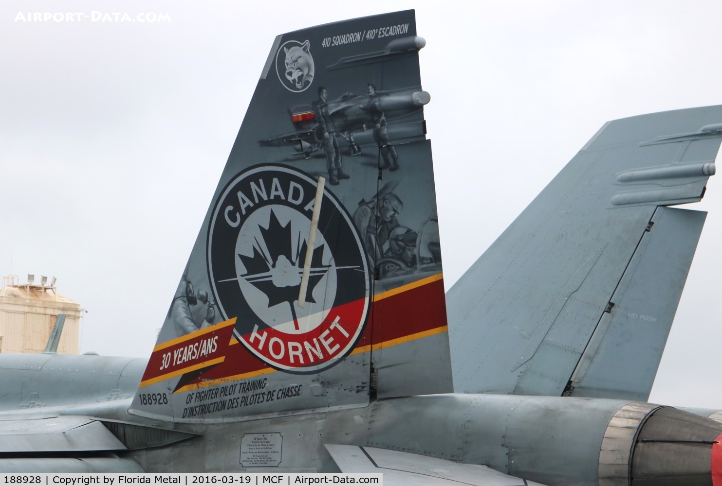 188928, 1988 McDonnell Douglas CF-188B Hornet C/N 688/B099, CF-188B 30 year anniversary of Hornets in RCAF