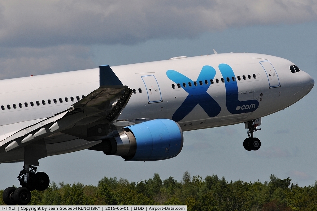 F-HXLF, 2012 Airbus A330-303 C/N 1360, XL Airways 74 landing runway 05 from Paris CDG