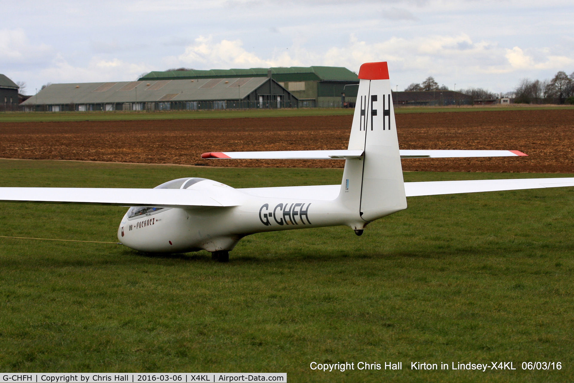 G-CHFH, 1992 PZL-Bielsko SZD-50-3 Puchacz C/N B-2059, at Kirton in Lyndsey