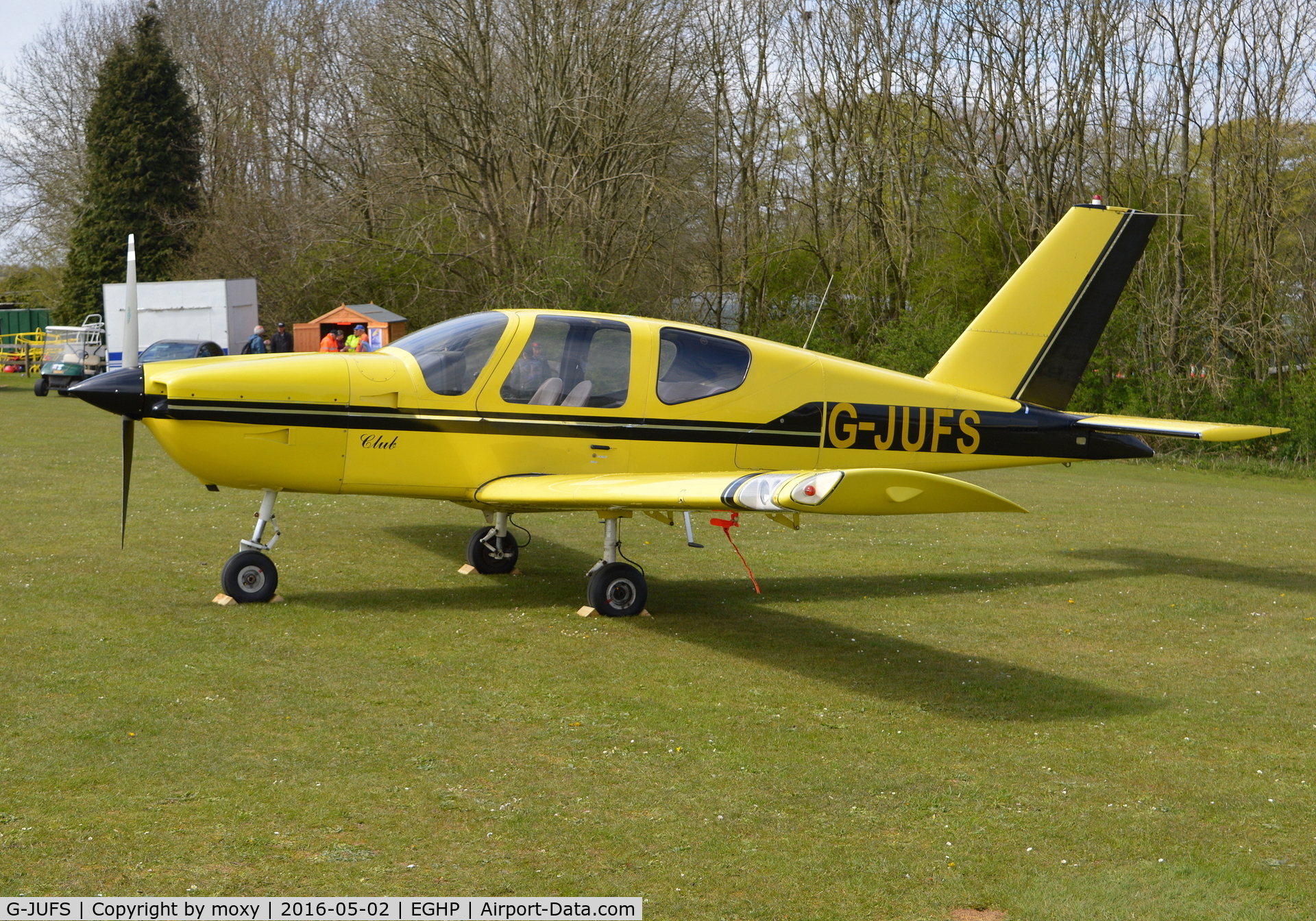 G-JUFS, 1989 Socata TB-9 Tampico Club C/N 928, Socata TB9 Tampico at Popham. Ex EI-BYG