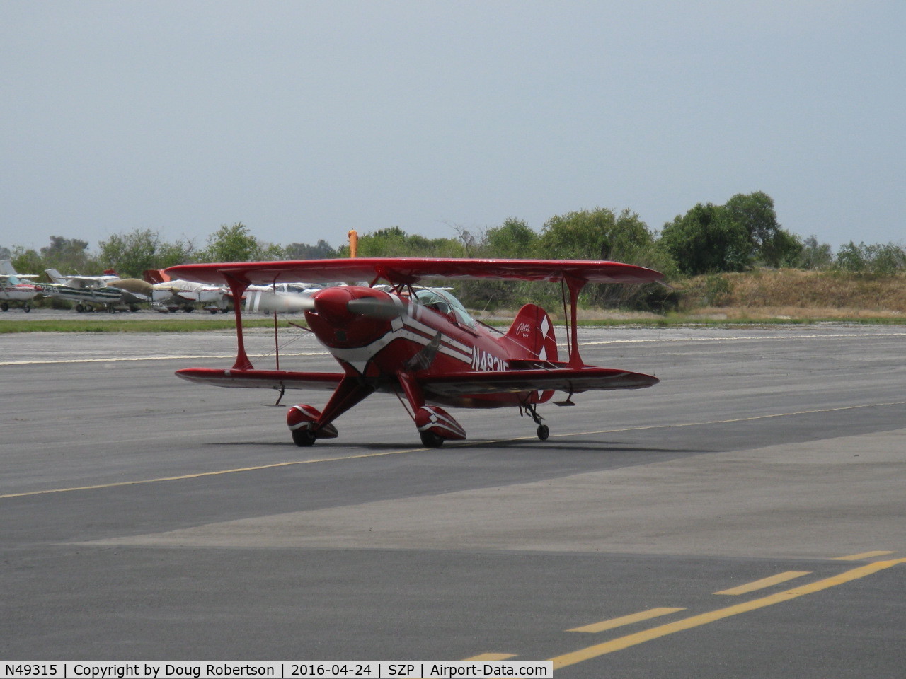N49315, 1983 Pitts S-1T Special C/N 1013, 1983 Pitts Aerobatics S-1T SPECIAL, Lycoming AEIO-360 180 Hp, taxi to Rwy 22