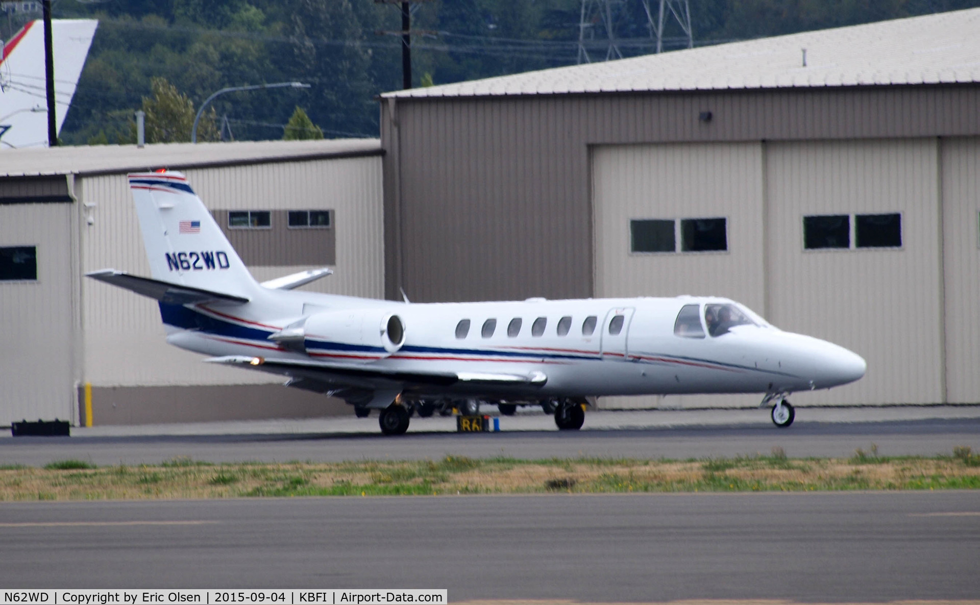 N62WD, 1996 Cessna 560 Citation Ultra C/N 560-0360, Cessna 560 at Boeing Field.