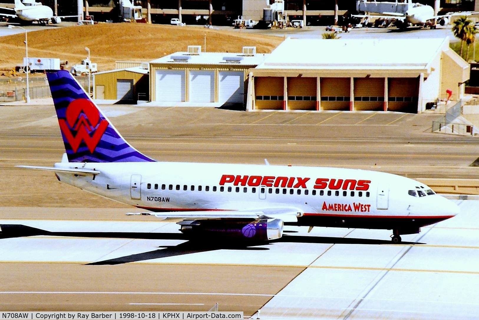 N708AW, 1969 Boeing 737-112 C/N 19771, Boeing 737-112 [19771] (America West Airlines) Phoenix-Sky Harbor Int'l~N 18/10/1998