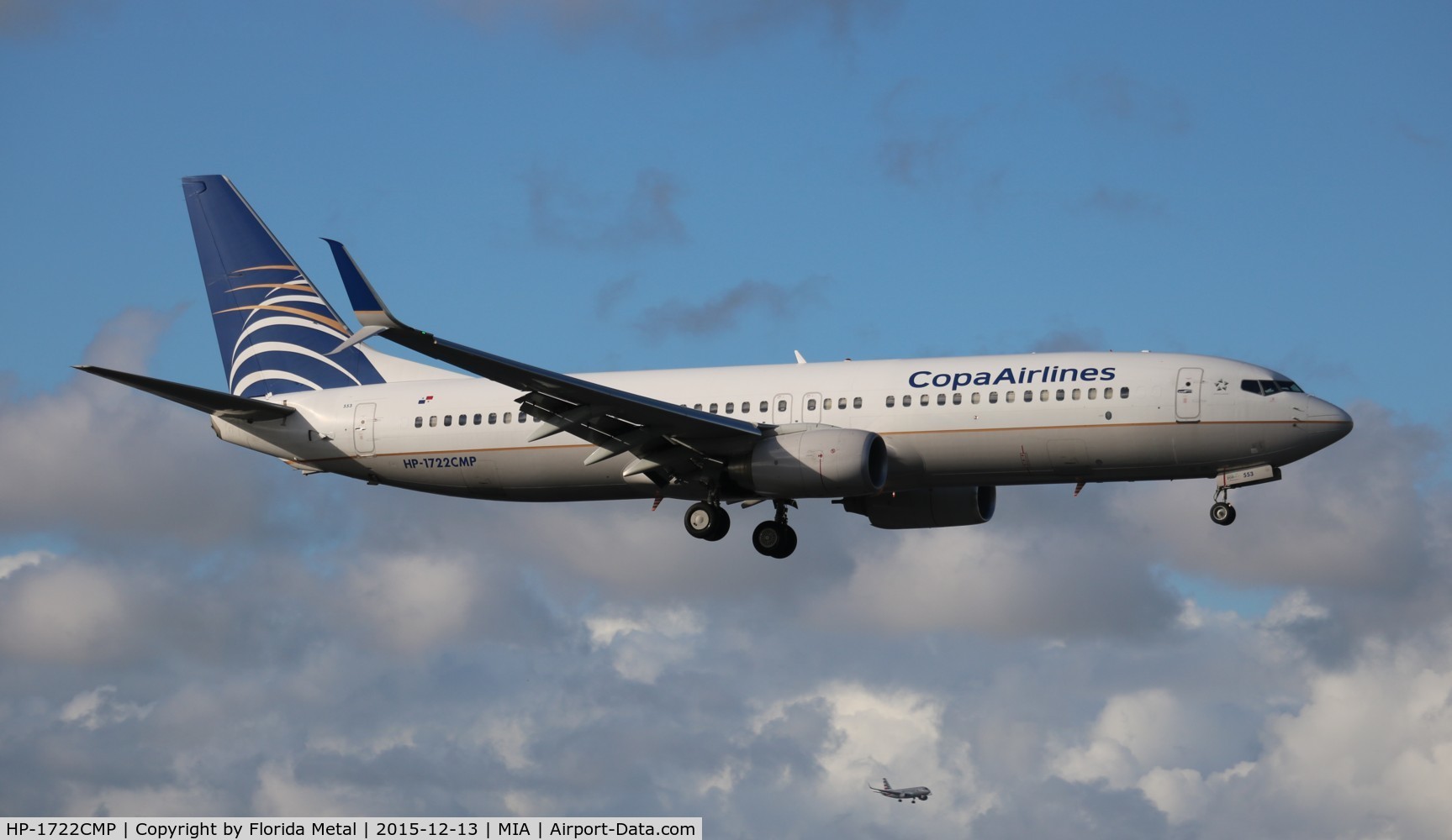 HP-1722CMP, 2011 Boeing 737-8V3 C/N 38100, Copa Airlines