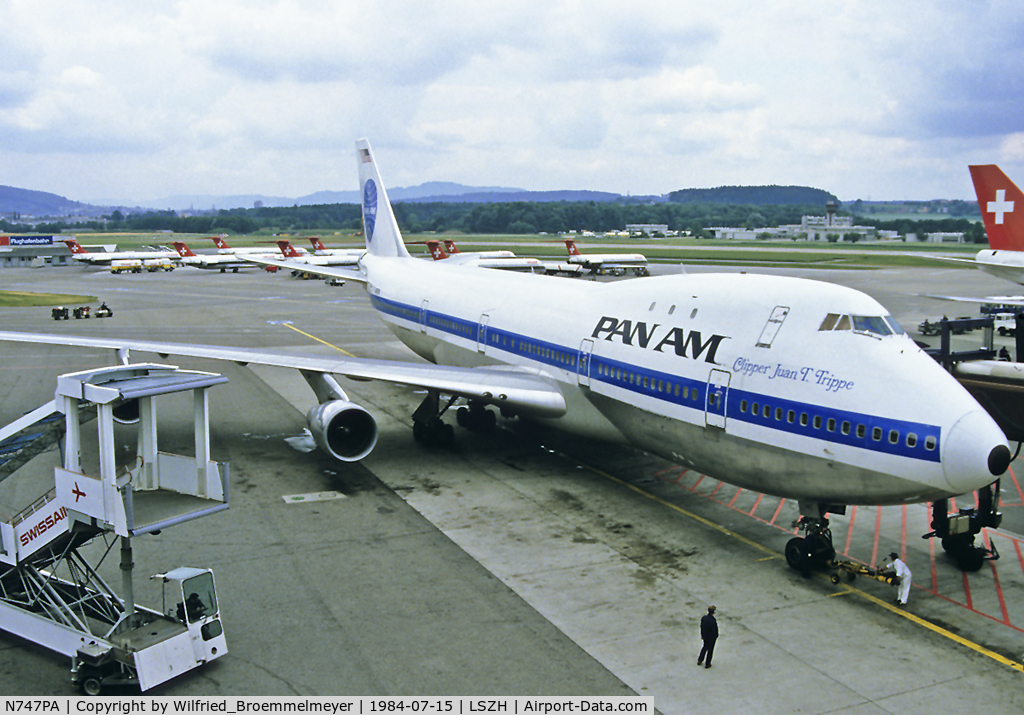 N747PA, 1970 Boeing 747-121 C/N 19639, Pan Am / Clipper Juan T. Trippe