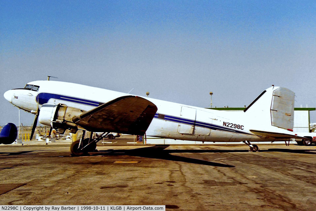 N2298C, Douglas DC3C 1830-94 C/N 33201, Douglas DC-3R4D-6Z [16453/33201] (Catalina Flying Boats) Long Beach~N 11/10/1998