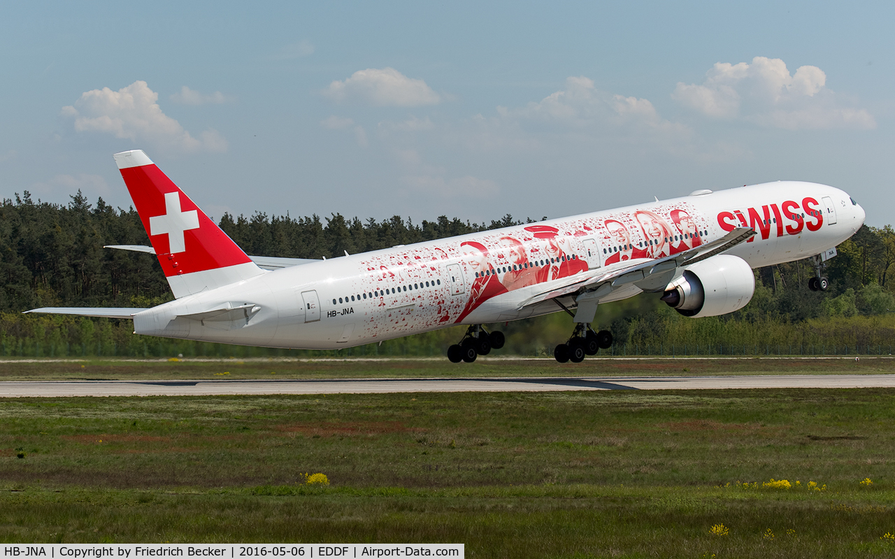 HB-JNA, 2015 Boeing 777-3DE/ER C/N 44582, departure vie RW18W