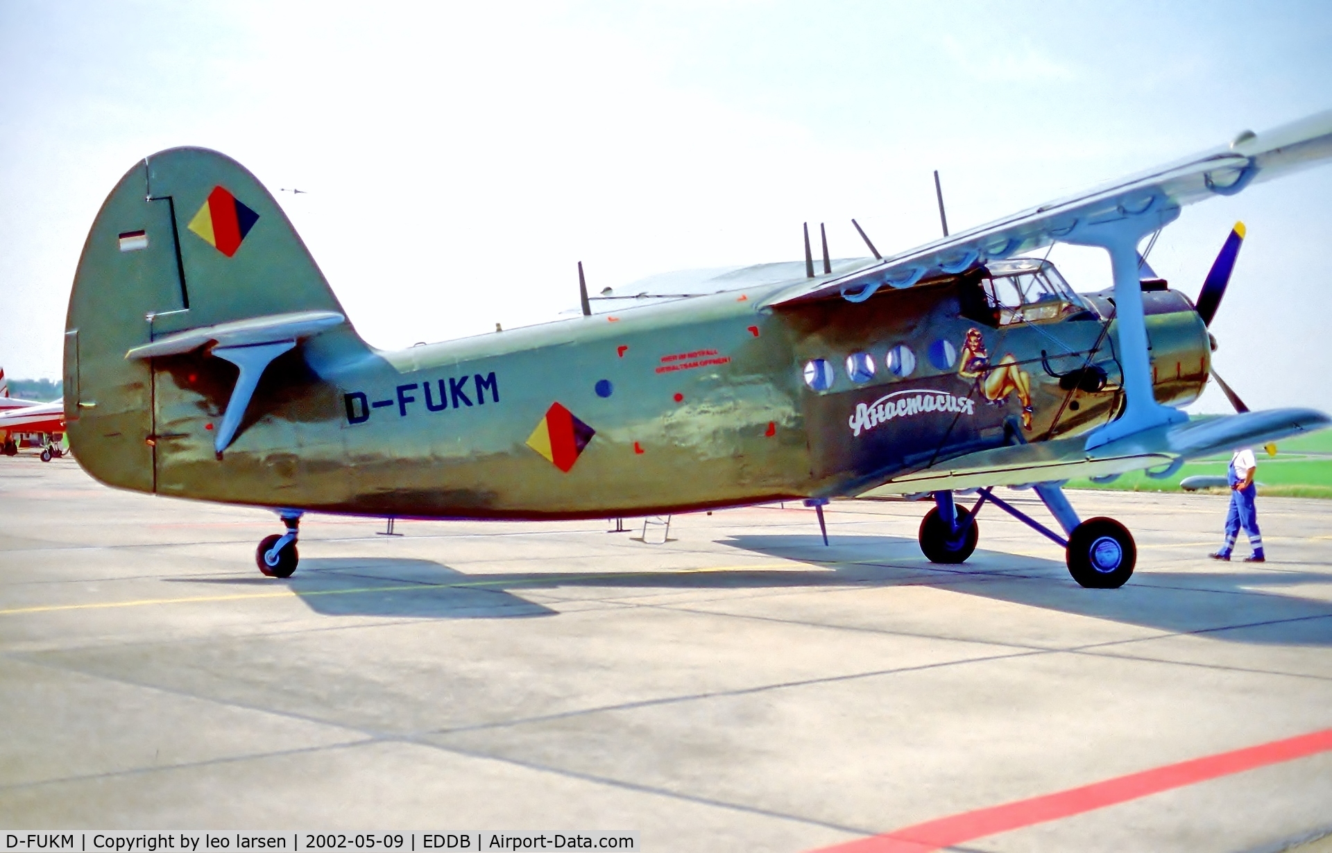 D-FUKM, Antonov AN-2T C/N 17747310, Berlin Air Show 9.5.02 