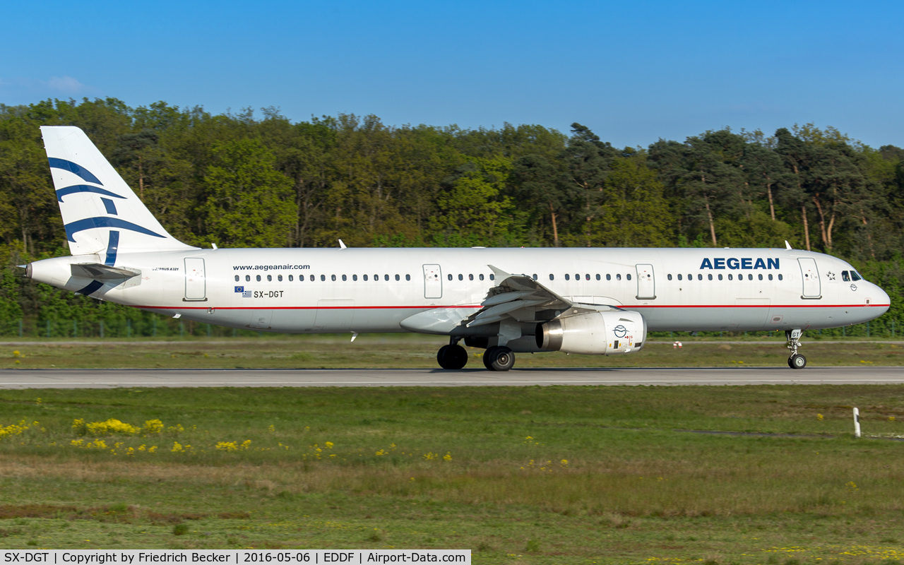 SX-DGT, 2001 Airbus A321-231 C/N 1433, departure via RW18W