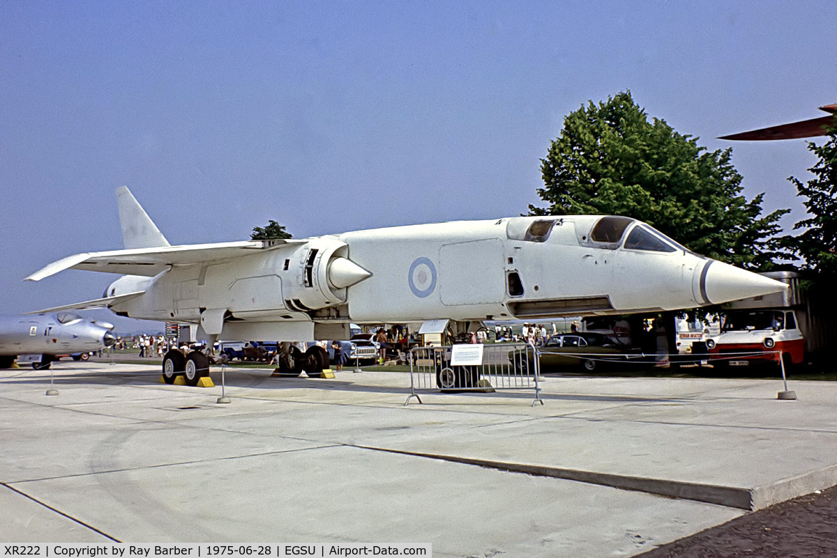 XR222, 1964 BAC TSR-2 C/N XO-4, TSR 2 [XO-4] (Ex Royal Air Force) Duxford~G 28/06/1975