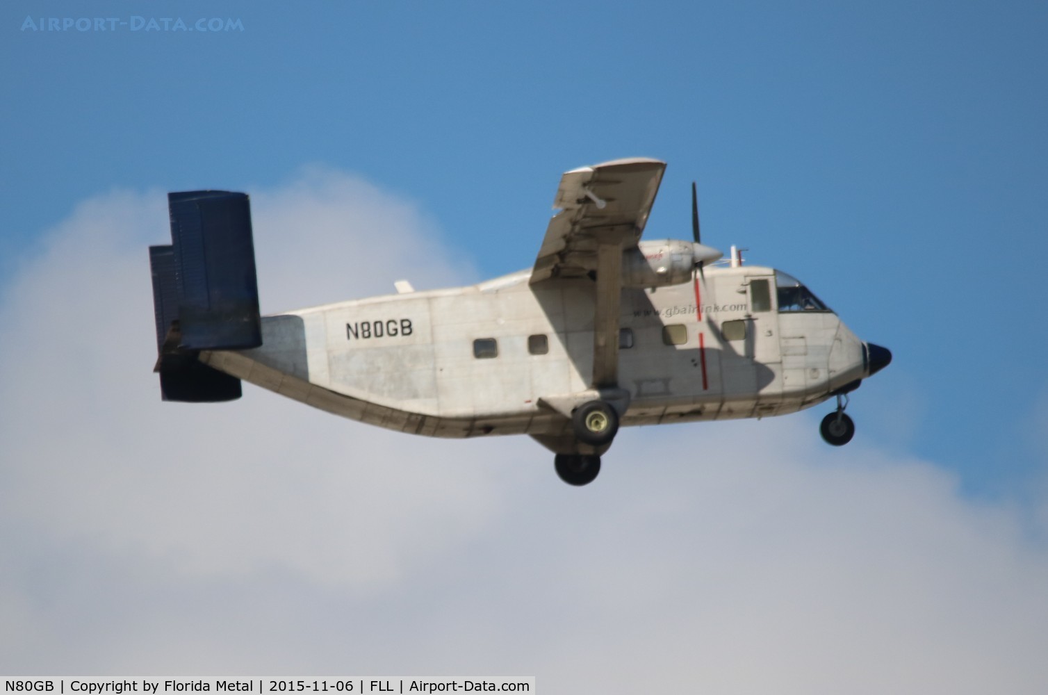 N80GB, 1970 Short SC-7 Skyvan 3M-400 C/N SH.1888, This particular SC-7 will be infamously known as 