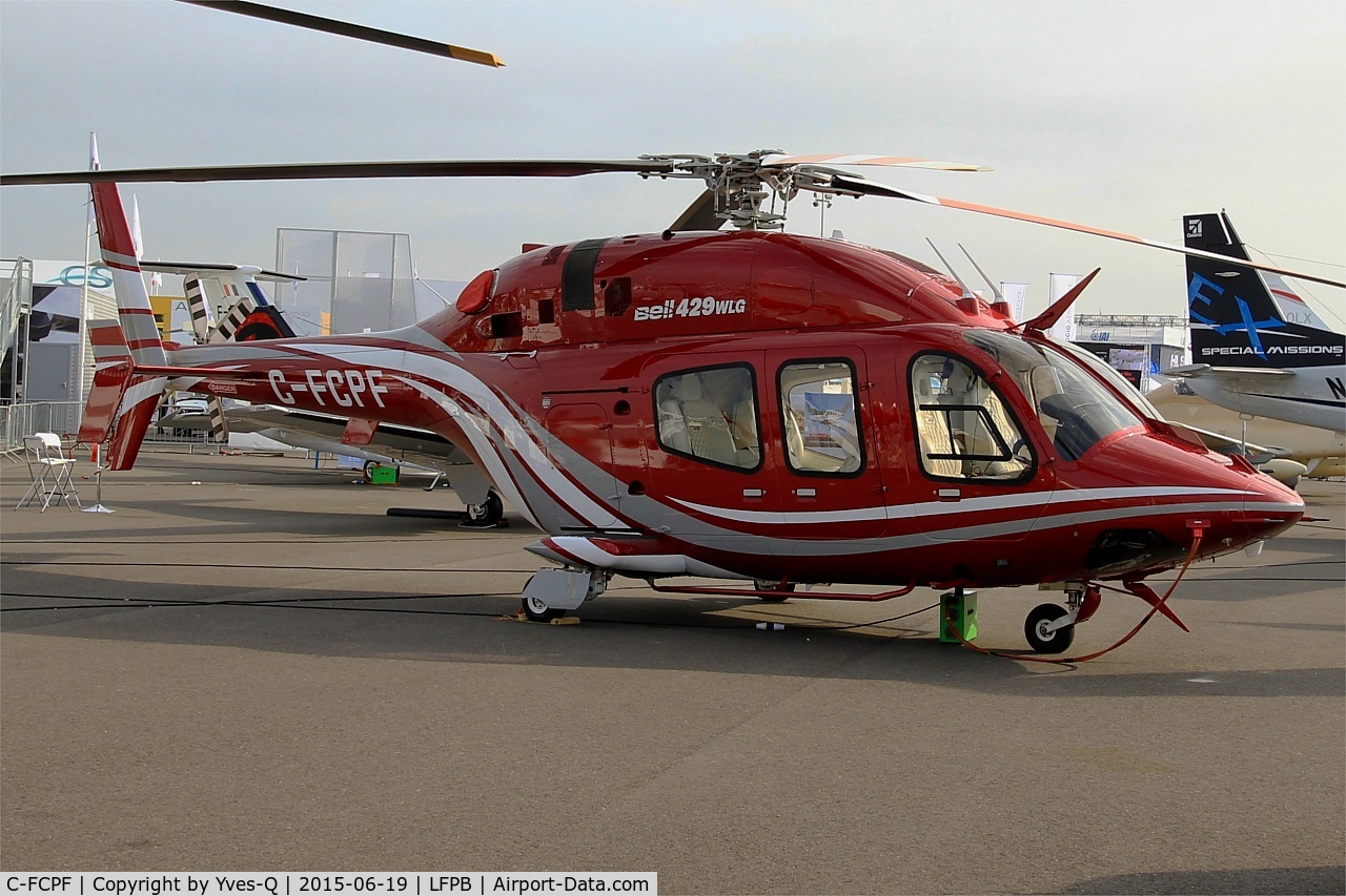 C-FCPF, 2014 Bell 429WLG GlobalRanger C/N 57211, Bell 429WLG, Displayed at Paris-Le Bourget (LFPB-LBG) Air show 2015