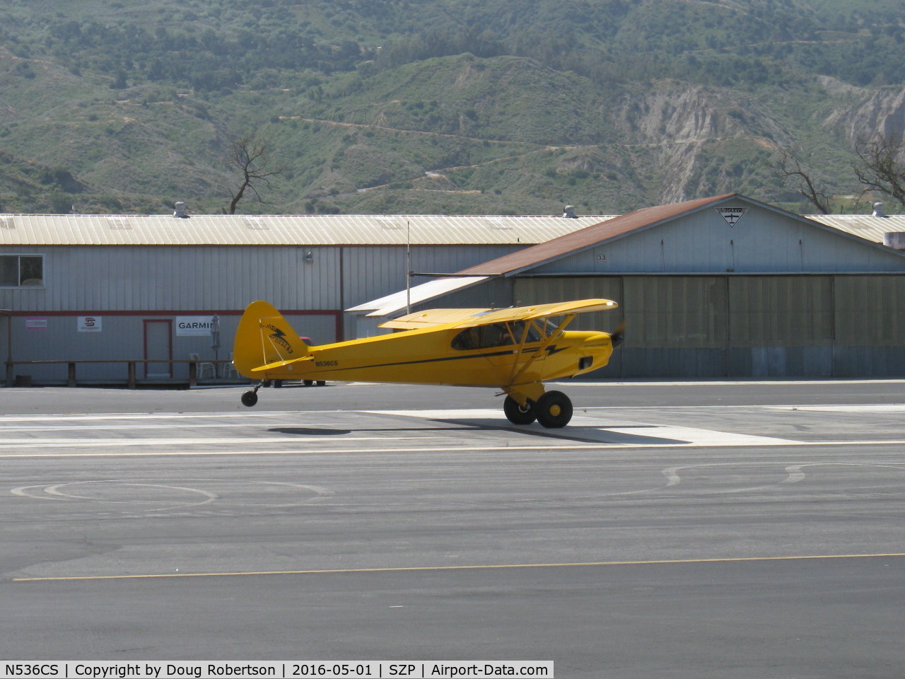 N536CS, 2007 Cub Crafters CC11-100 Sport Cub C/N CC11-00053, 2007 CubCrafters CC11-100 SPORT CUB, E-LSA, Continental O-200-A 100 Hp, this aircraft now California-based, takeoff roll Rwy 22