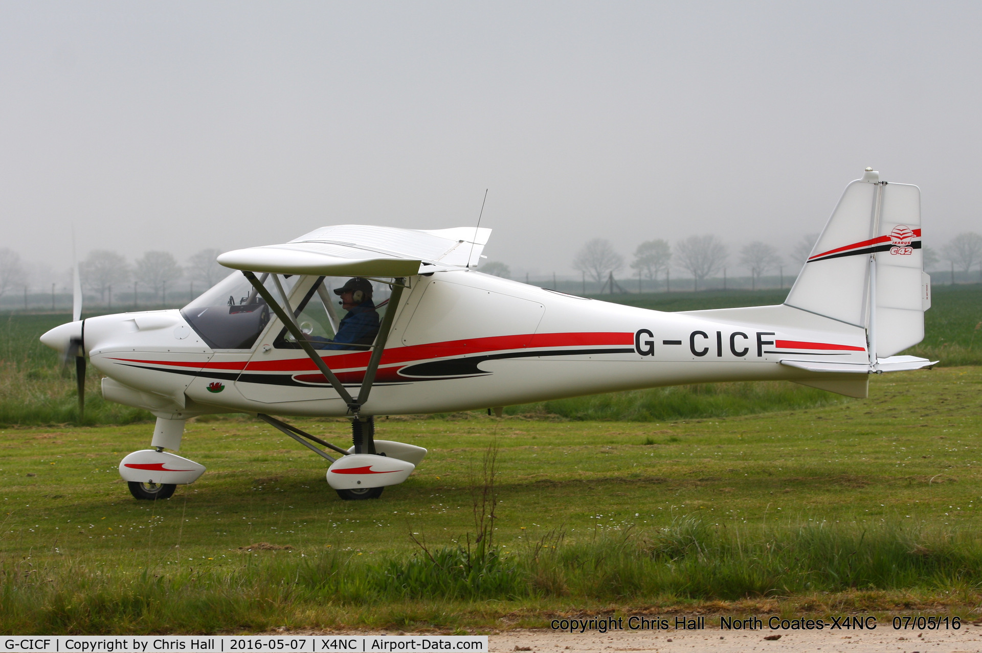 G-CICF, 2013 Comco Ikarus C42 FB80 Bravo C/N 1305-7260, at North Coates