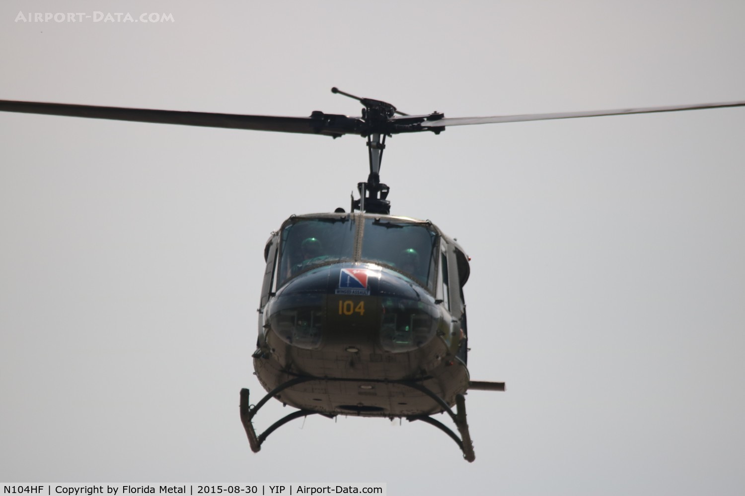 N104HF, 1968 Bell UH-1H Iroquois C/N 10763 (68-16104), UH-1H