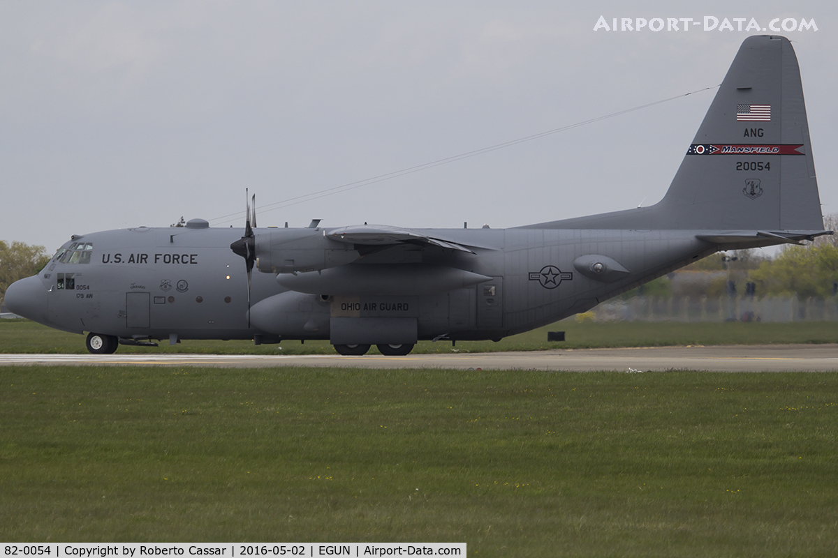 82-0054, 1982 Lockheed C-130H Hercules C/N 382-4968, Mildenhall 2016