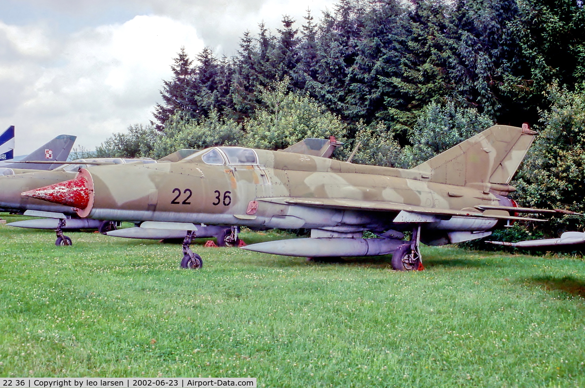 22 36, Mikoyan-Gurevich MiG-21SPS C/N 94A5209, Hermeskeil Museum 23.6.02