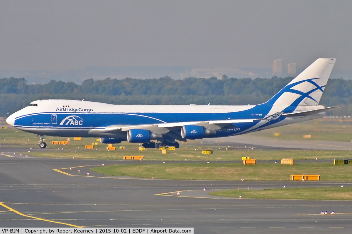 VP-BIM, 2008 Boeing 747-4HAERF C/N 35237, Taxiing in after arrival