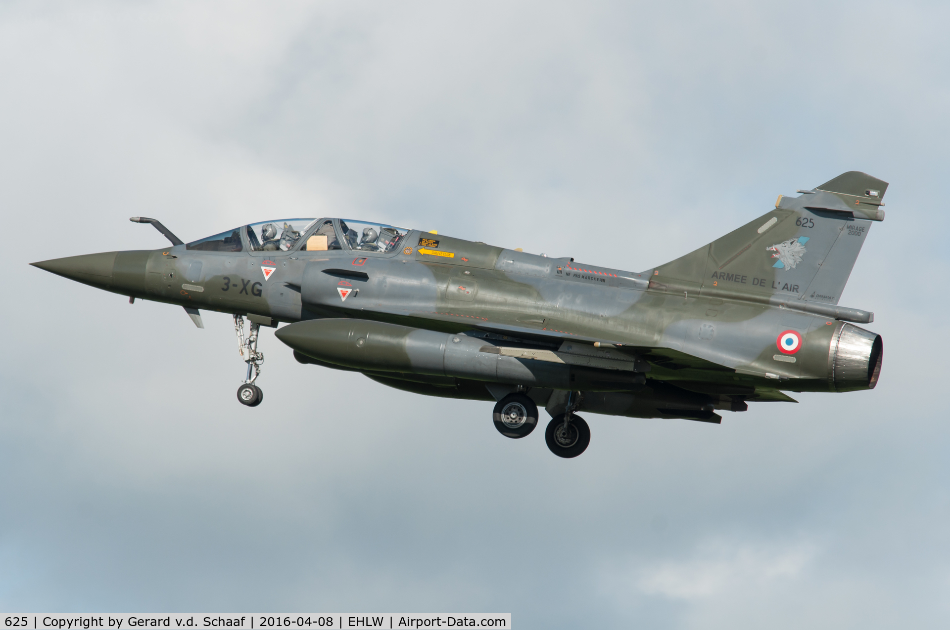 625, Dassault Mirage 2000D C/N 427, Leeuwarden, April 2016 (Frisian Flag)