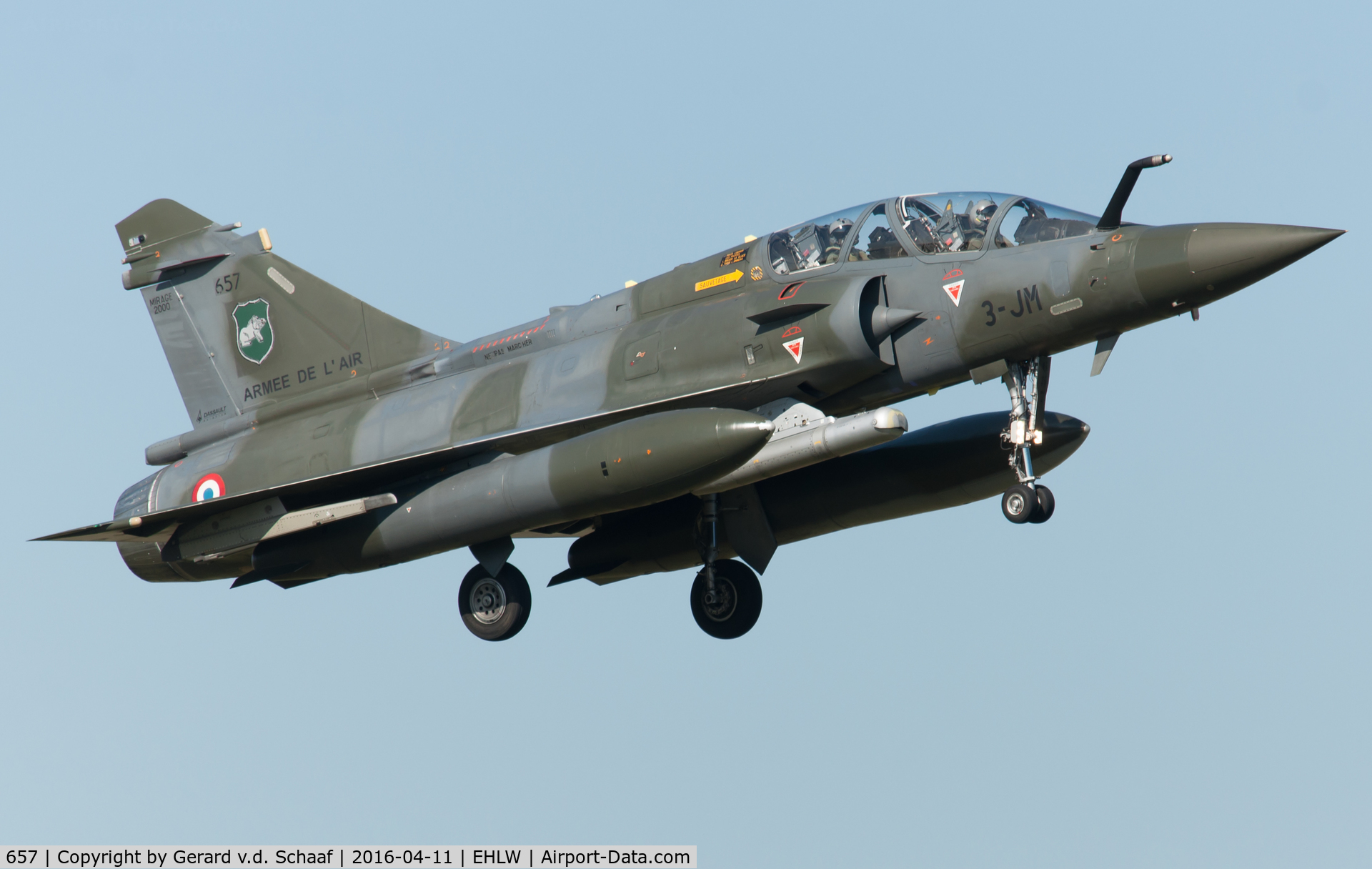 657, Dassault Mirage 2000D C/N 531, Leeuwarden, April 2016 (Frisian Flag)